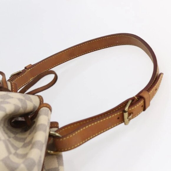 LOUIS VUITTON Damier Azur Noe Shoulder Bag N42222 LV Auth 146319 - Picture 9 of 16